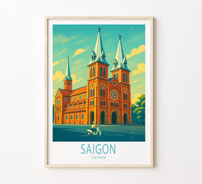 Saigon travel poster – view 2