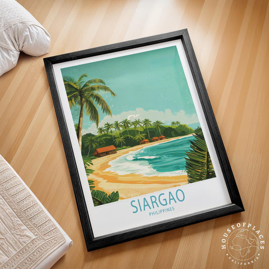 Siargao Travel Poster – Philippines Wall Art Print