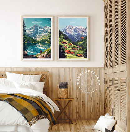 Wengen travel poster – view 6