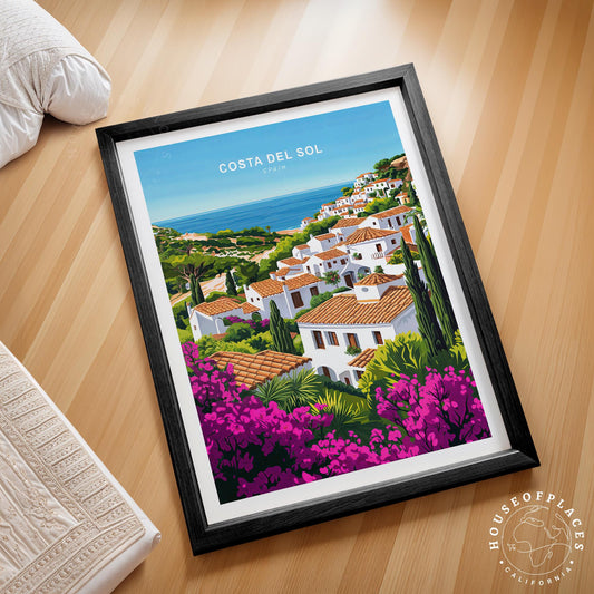 Costa del Sol travel poster – view 2
