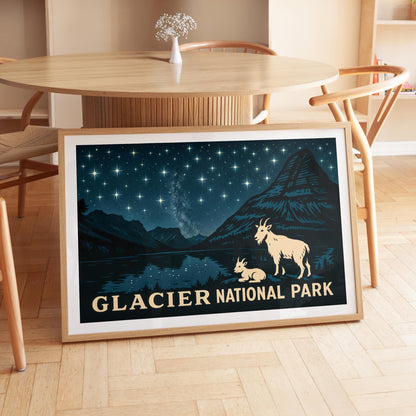 Glacier National Park travel poster – view 7