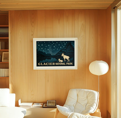 Glacier National Park travel poster – view 4