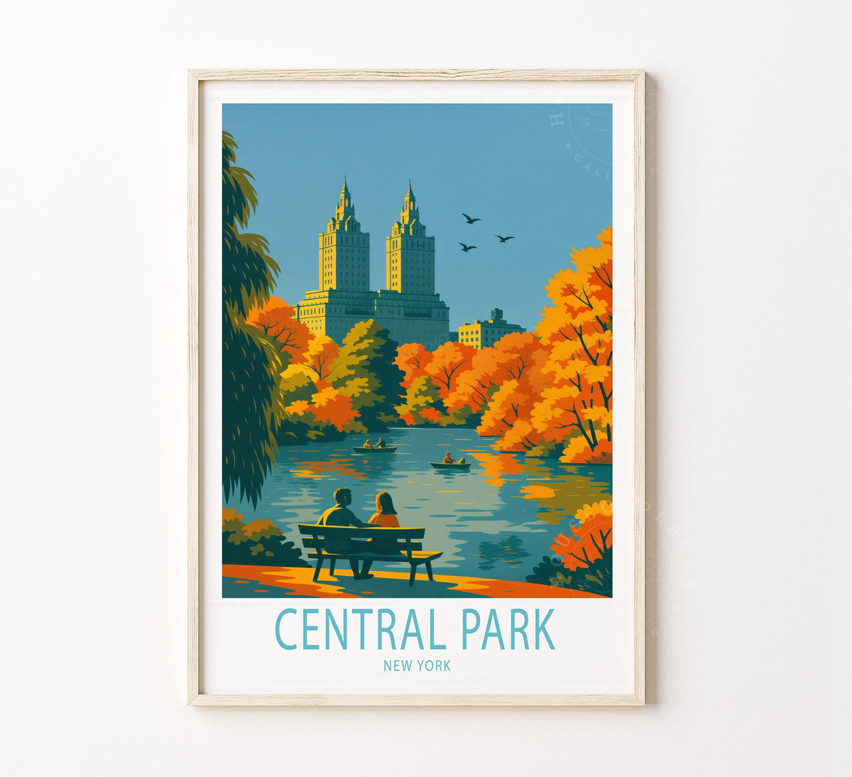 Central Park travel poster – view 2