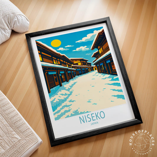 Niseko Travel Poster – Winter Wall Art Print