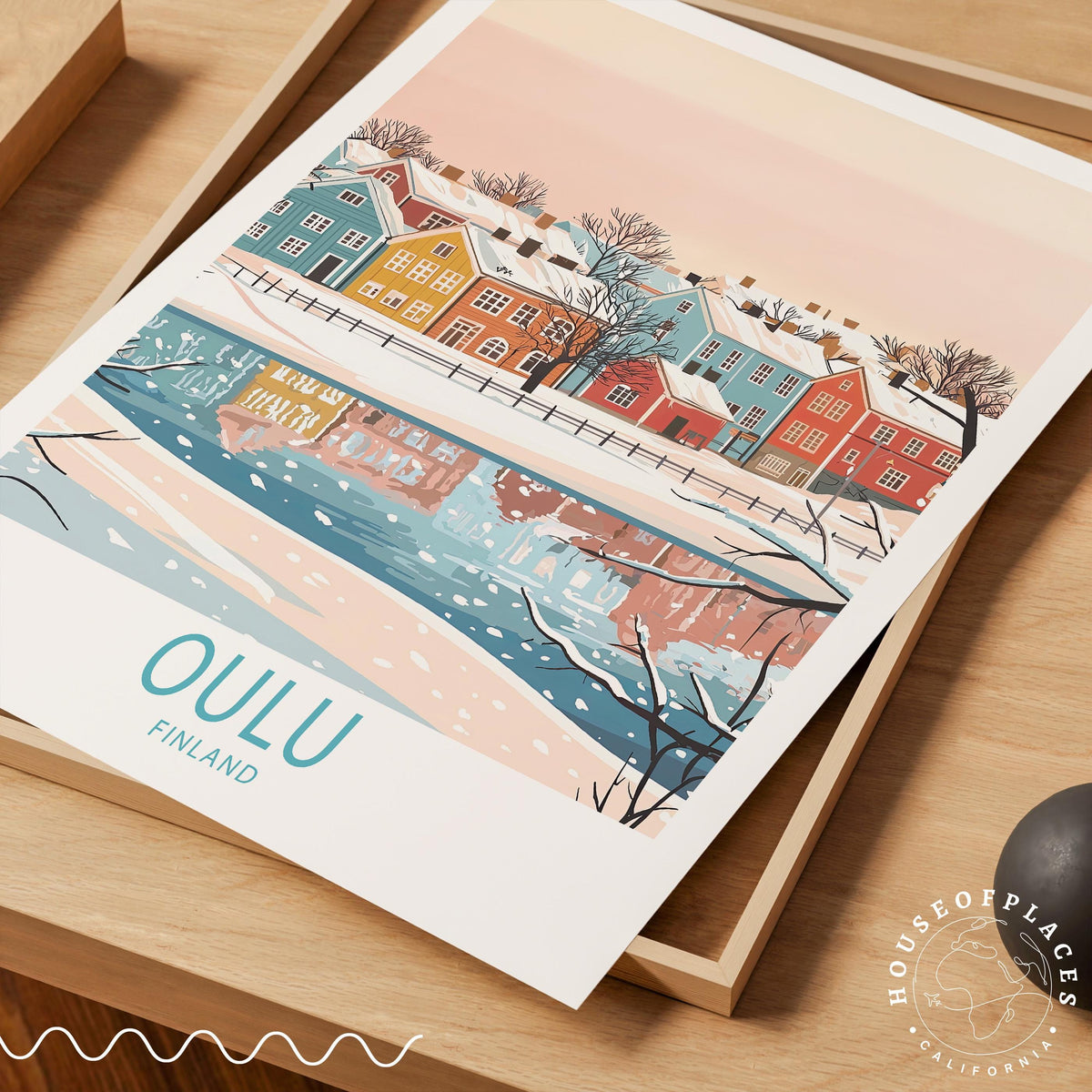 Oulu travel poster – view 4