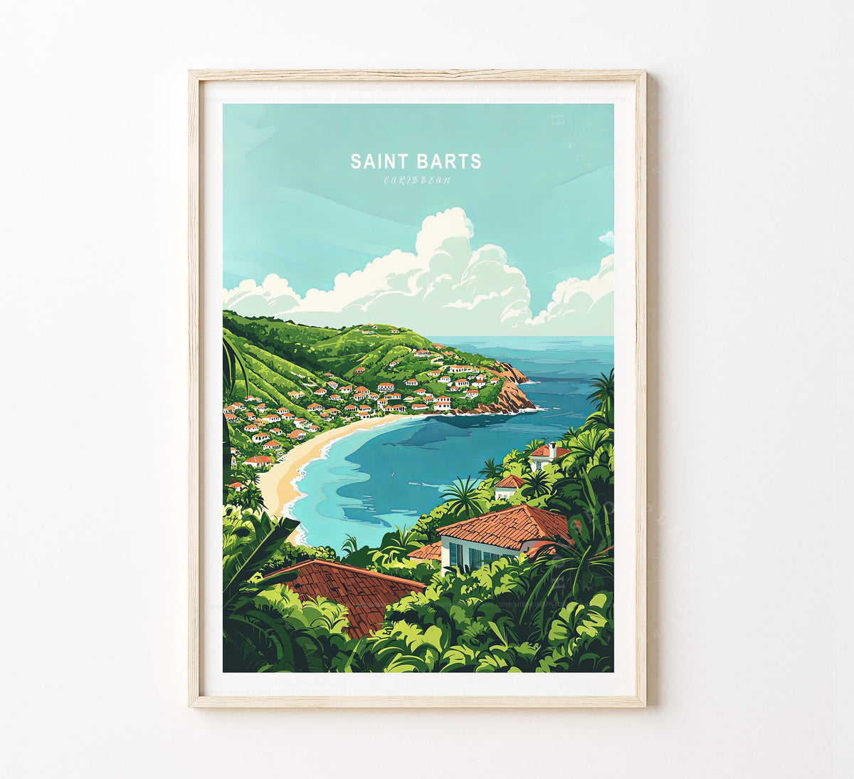 Saint Barts travel poster – view 2