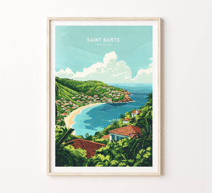 Saint Barts travel poster – view 2