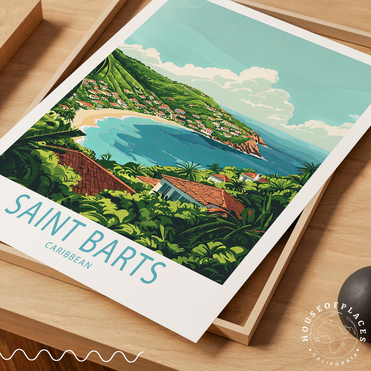 Saint Barts travel poster – view 4