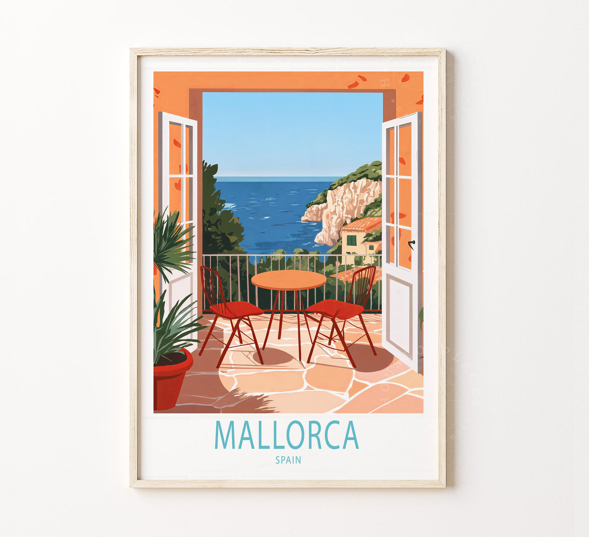 Mallorca travel poster – view 2