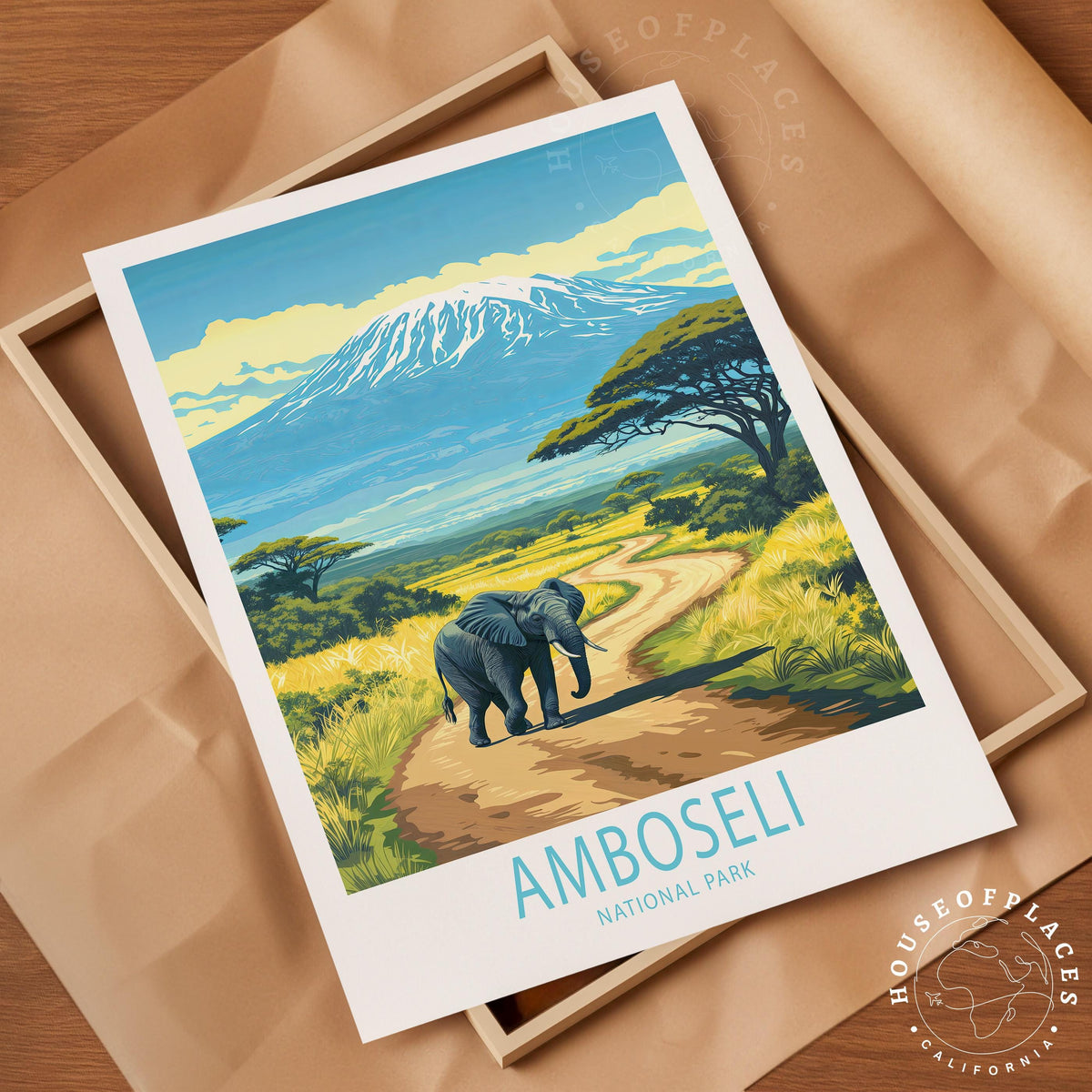Amboseli National Park travel poster – view 10