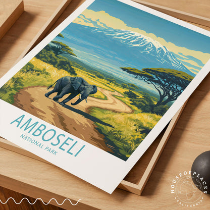 Amboseli National Park travel poster – view 4