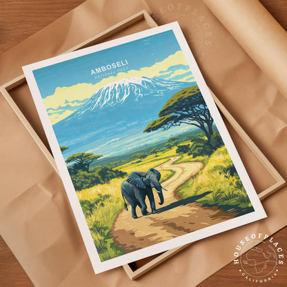 Amboseli National Park travel poster – view 10