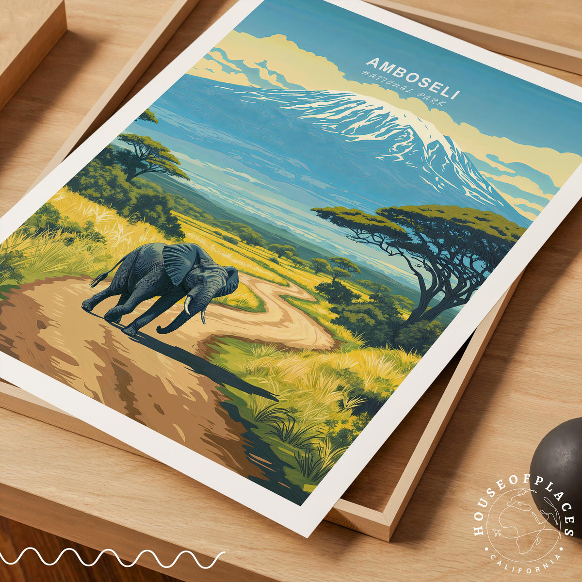 Amboseli National Park travel poster – view 4