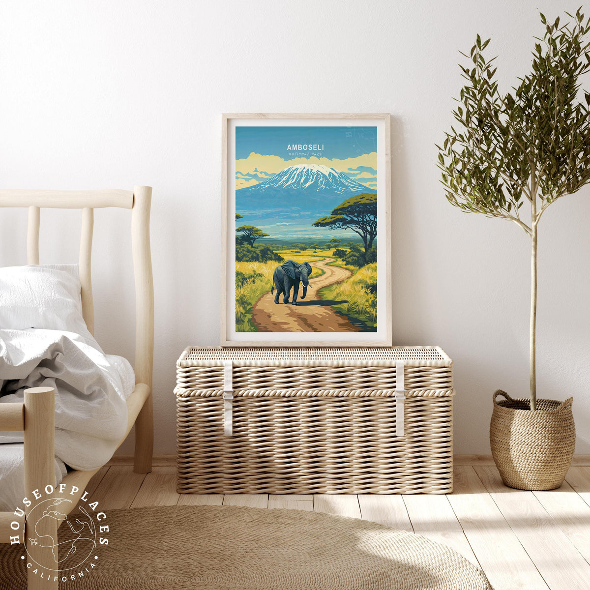 Amboseli National Park travel poster – view 3