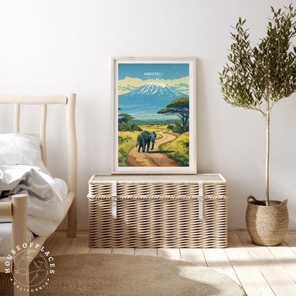 Amboseli National Park travel poster – view 3