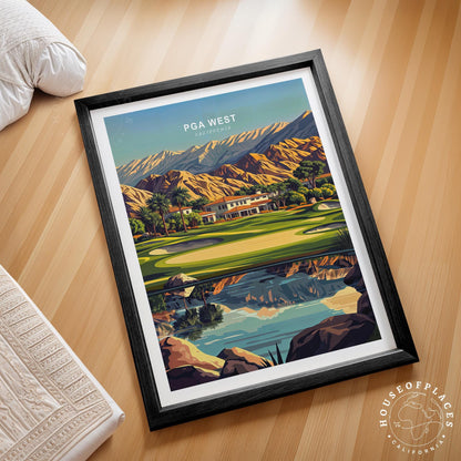 Pga West Travel Poster – California Wall Art Print