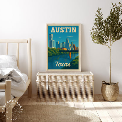 Austin travel poster – view 3