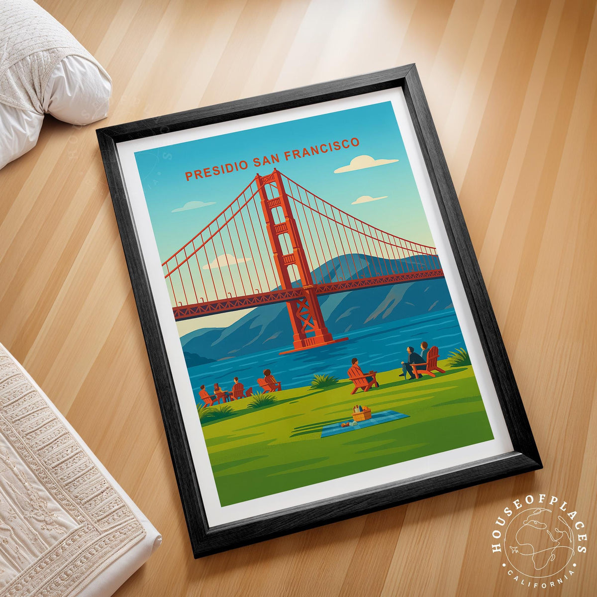Presidio San Francisco Travel Poster – USA Wall Art Print