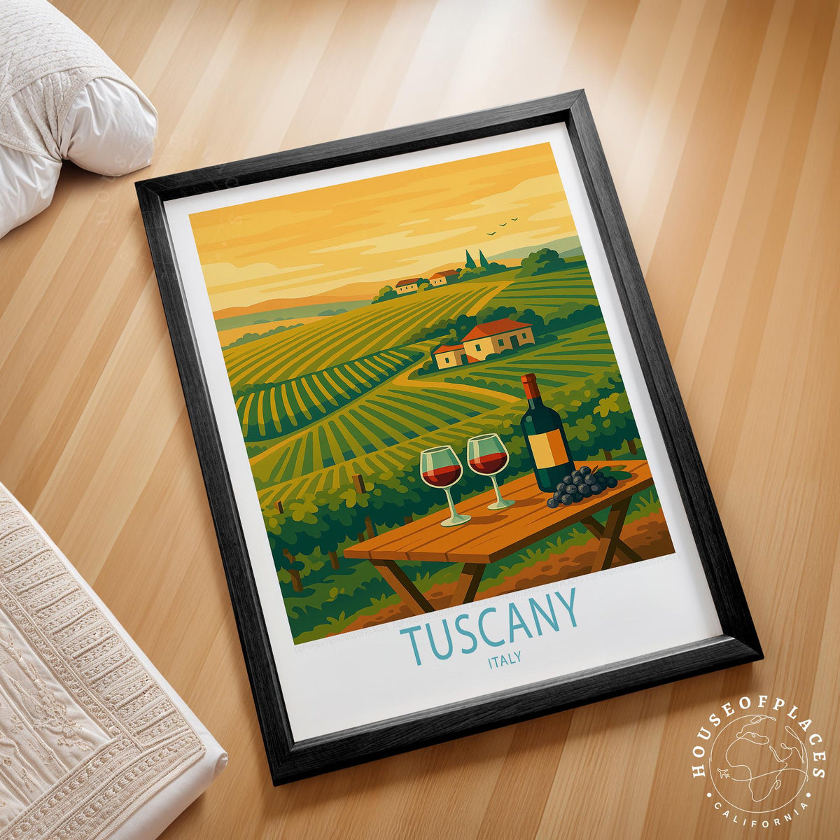 Tuscany travel poster – view 3