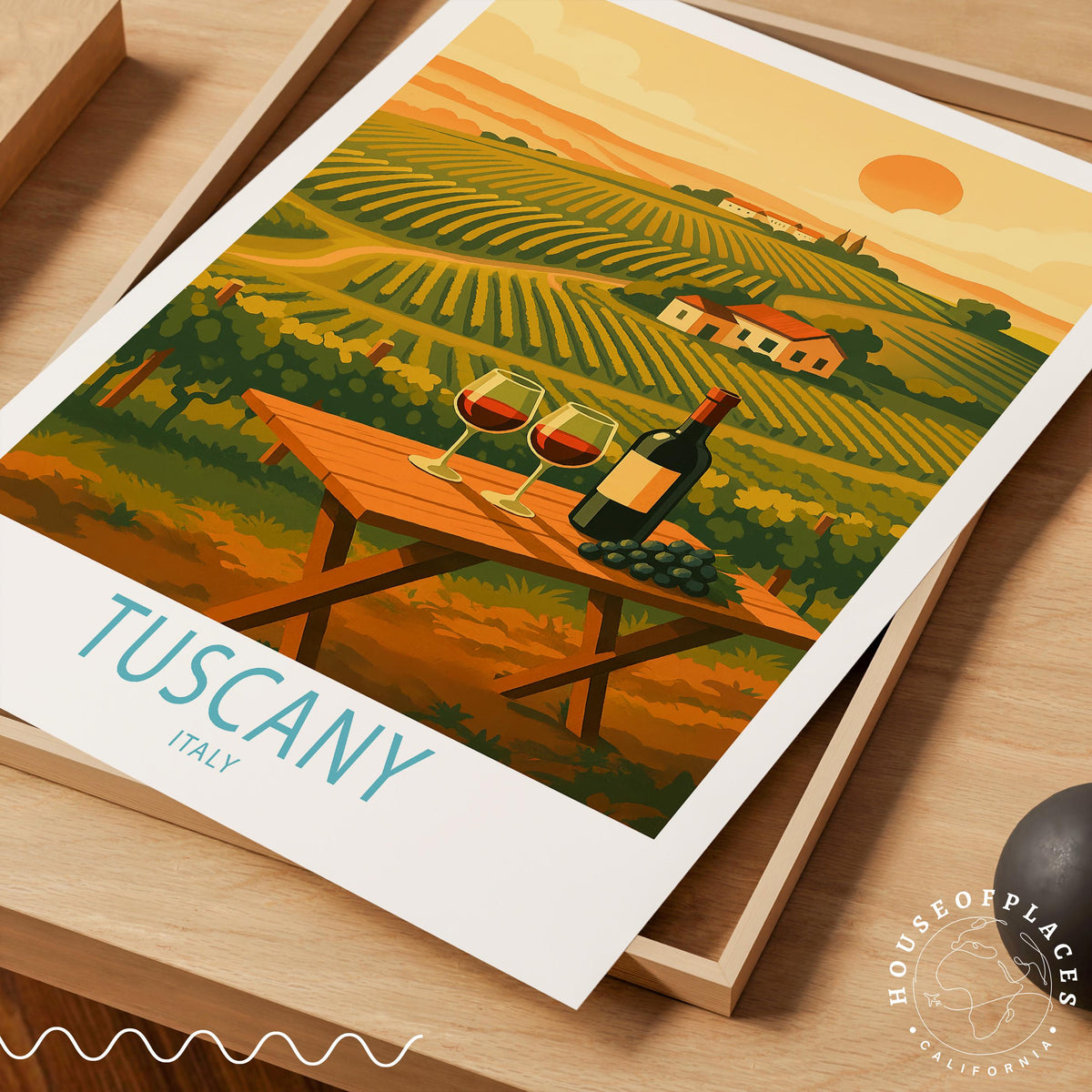 Tuscany travel poster – view 4