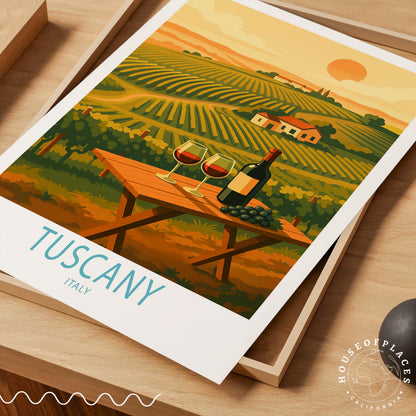 Tuscany travel poster – view 4