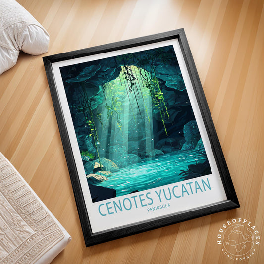 Cenotes travel poster – view 2