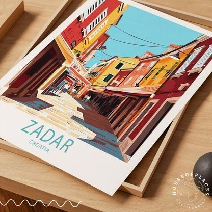 Zadar travel poster – view 3