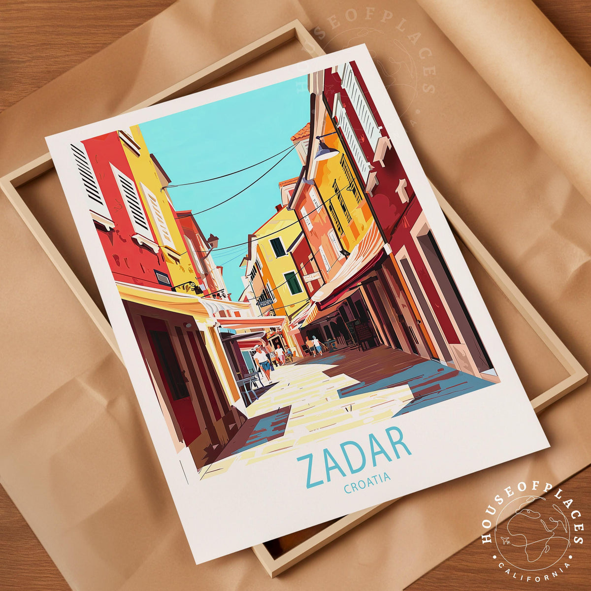 Zadar travel poster – view 4