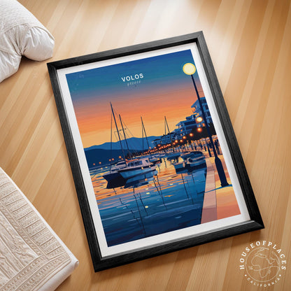 Volos Travel Poster – Greece Wall Art Print