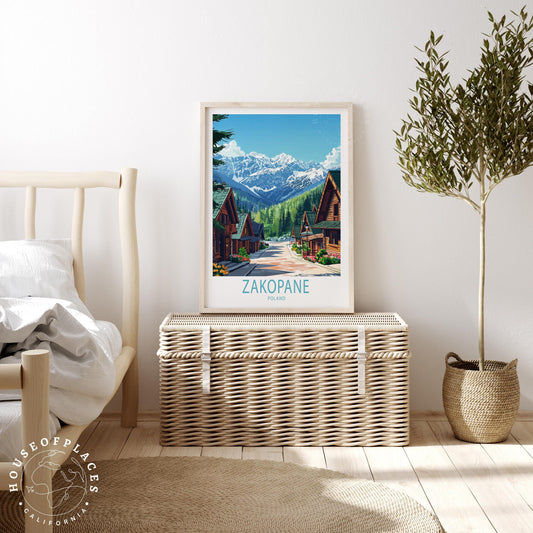 Zakopane travel poster – view 2