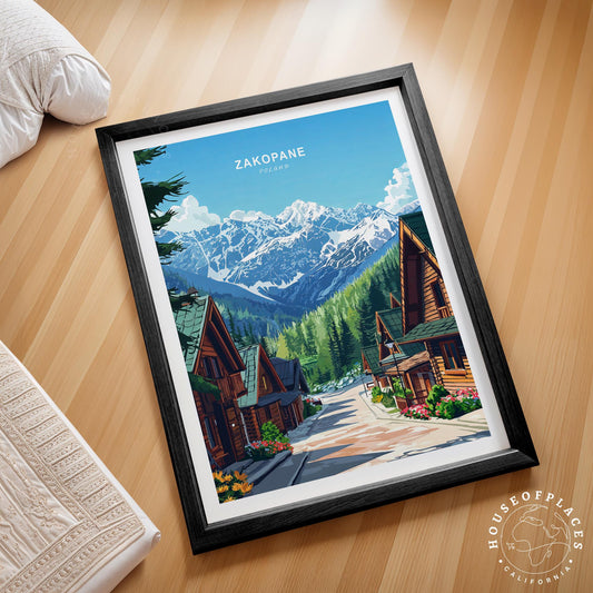 Zakopane travel poster – view 2
