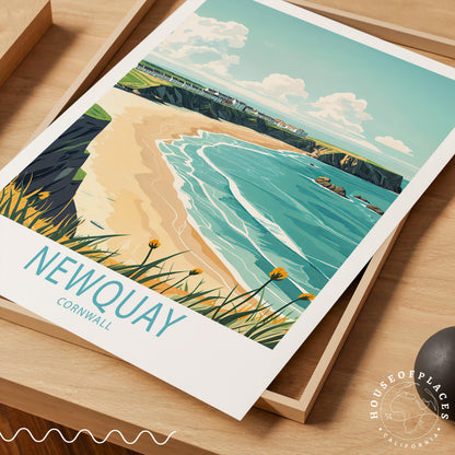 Newquay travel poster – view 4