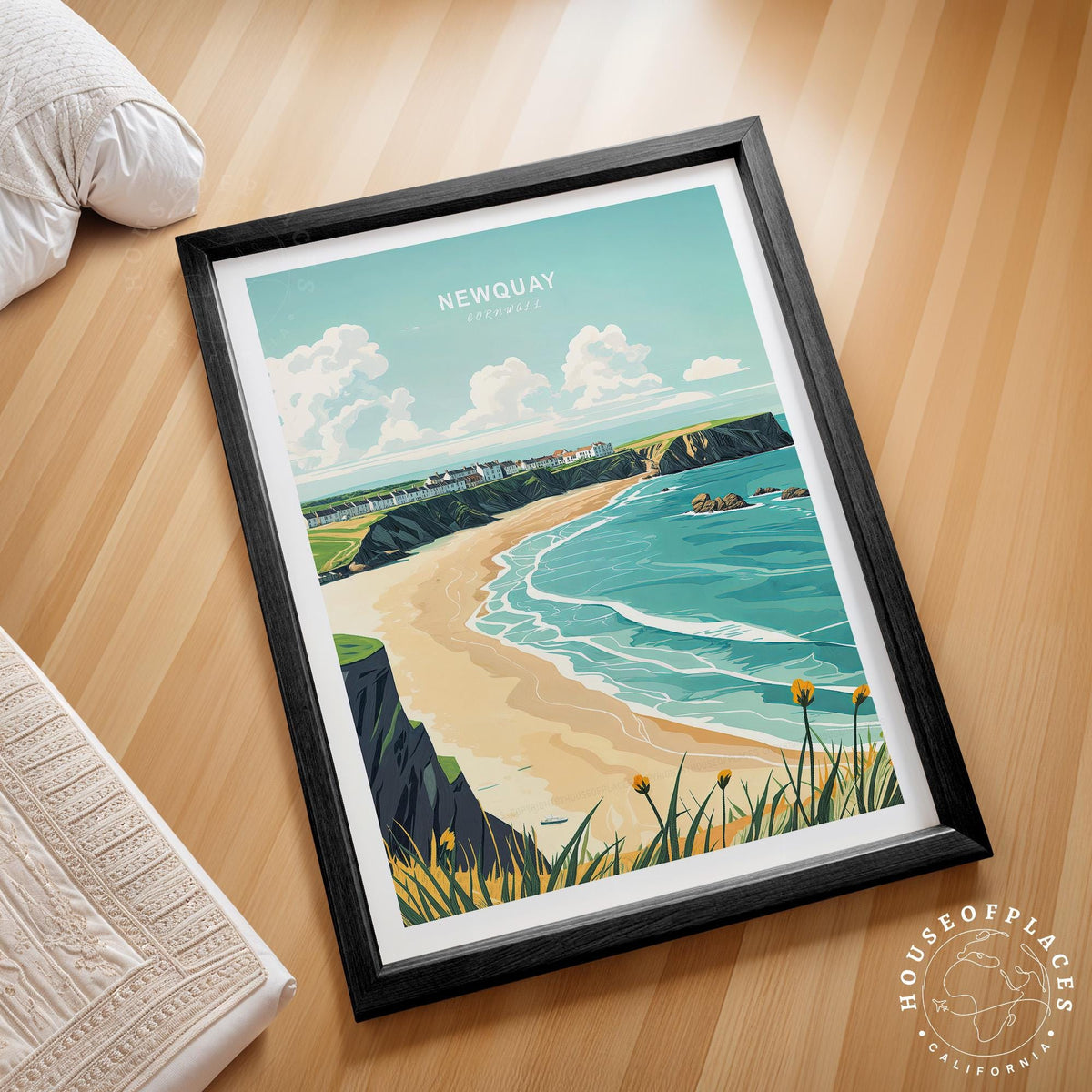 Newquay travel poster – view 2