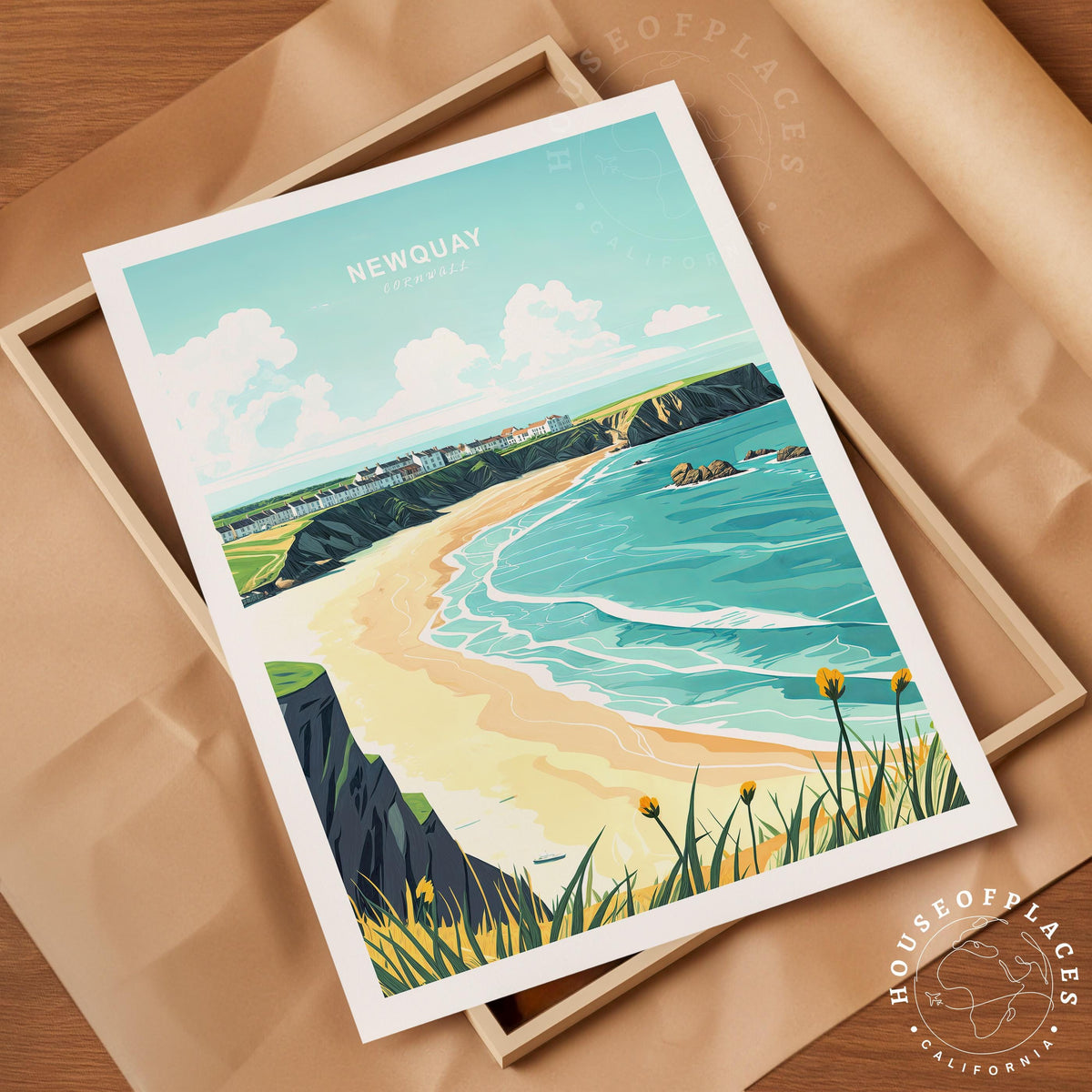 Newquay travel poster – view 10