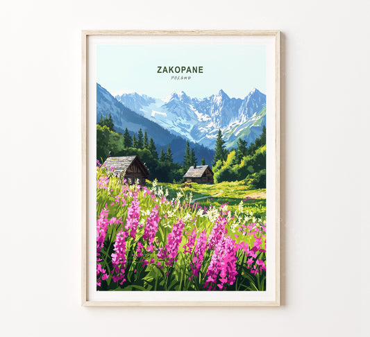 Zakopane travel poster – view 2