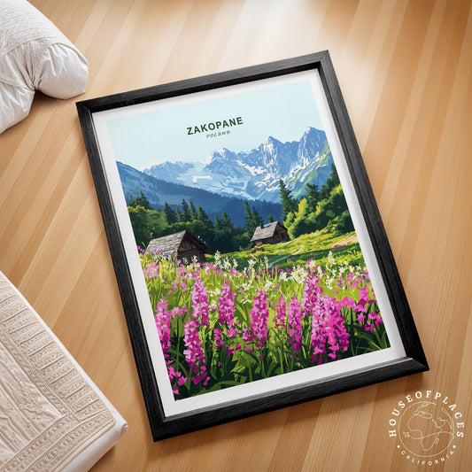 Zakopane Travel Poster – Poland Wall Art Print