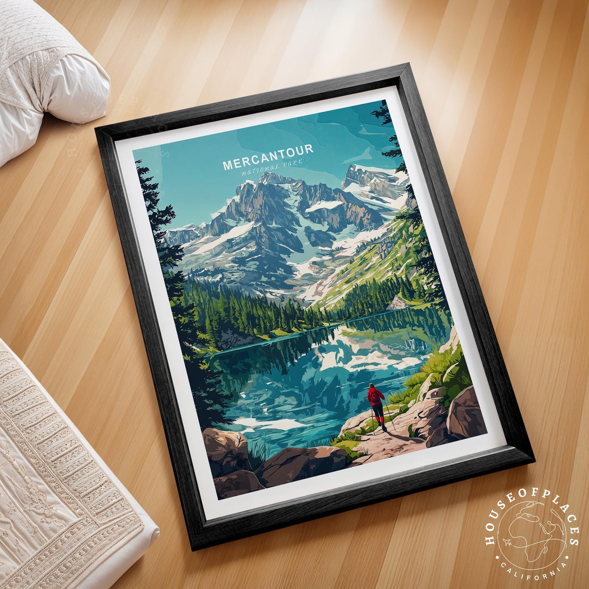 Mercantour travel poster – view 2
