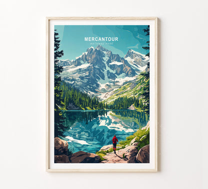 Mercantour Travel Poster – National Park Wall Art Print