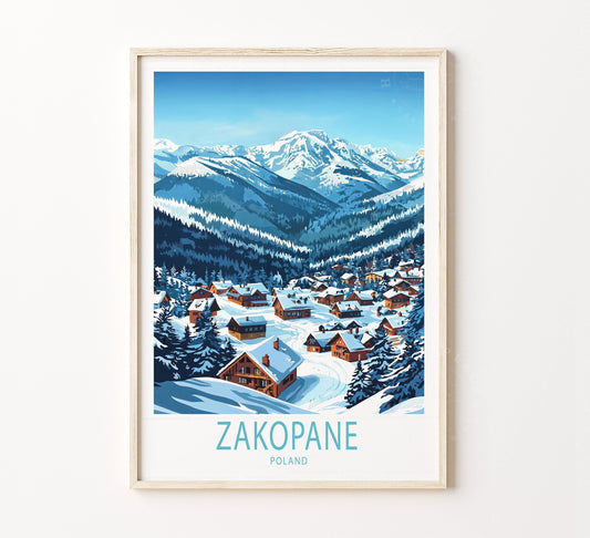 Zakopane travel poster – view 2
