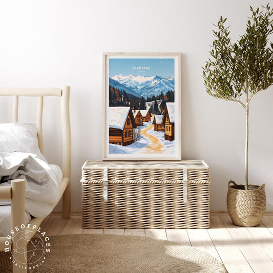 Zakopane travel poster – view 2