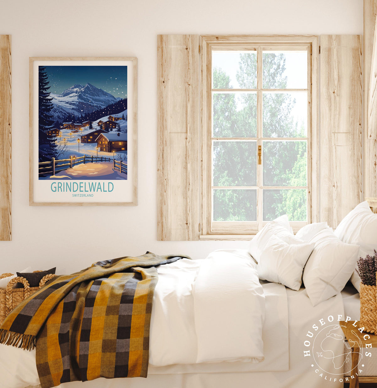 Grindelwald Switzerland Winter travel poster – view 7