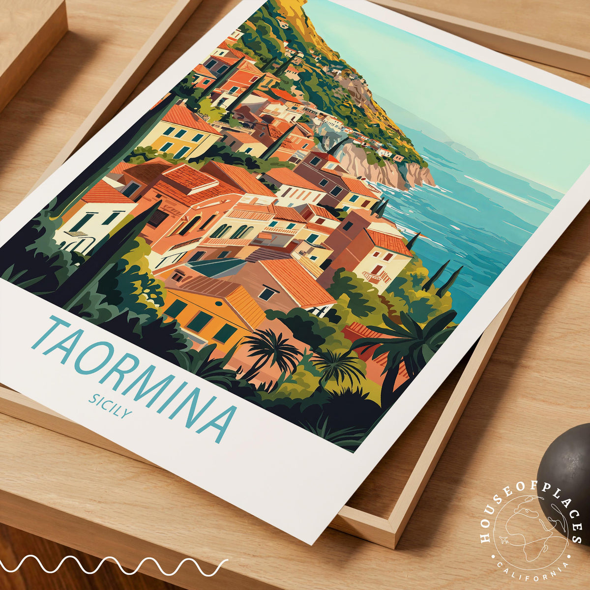 Taormina Sicily travel poster – view 4