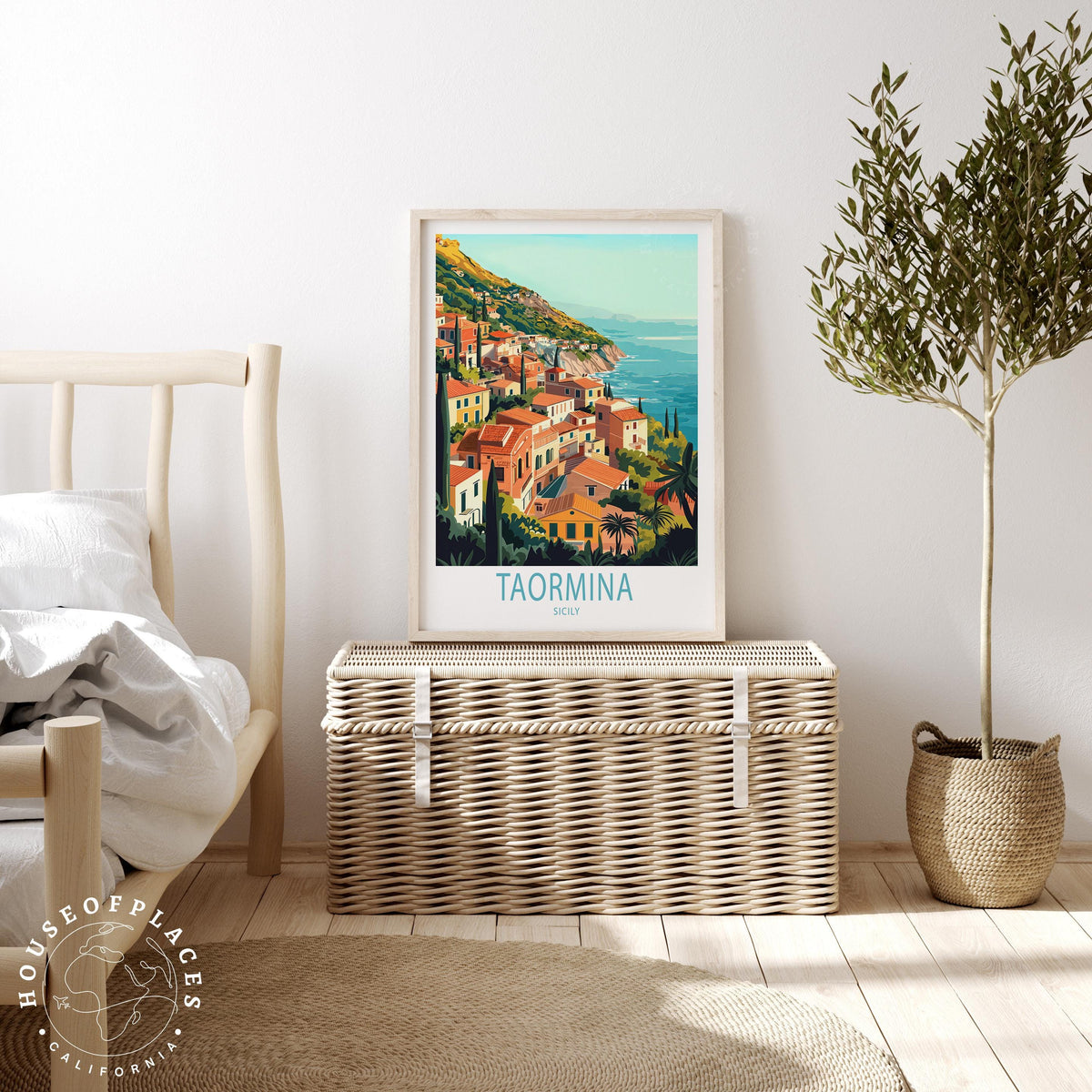 Taormina Sicily travel poster – view 3