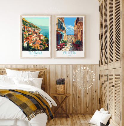 Taormina Sicily travel poster – view 6