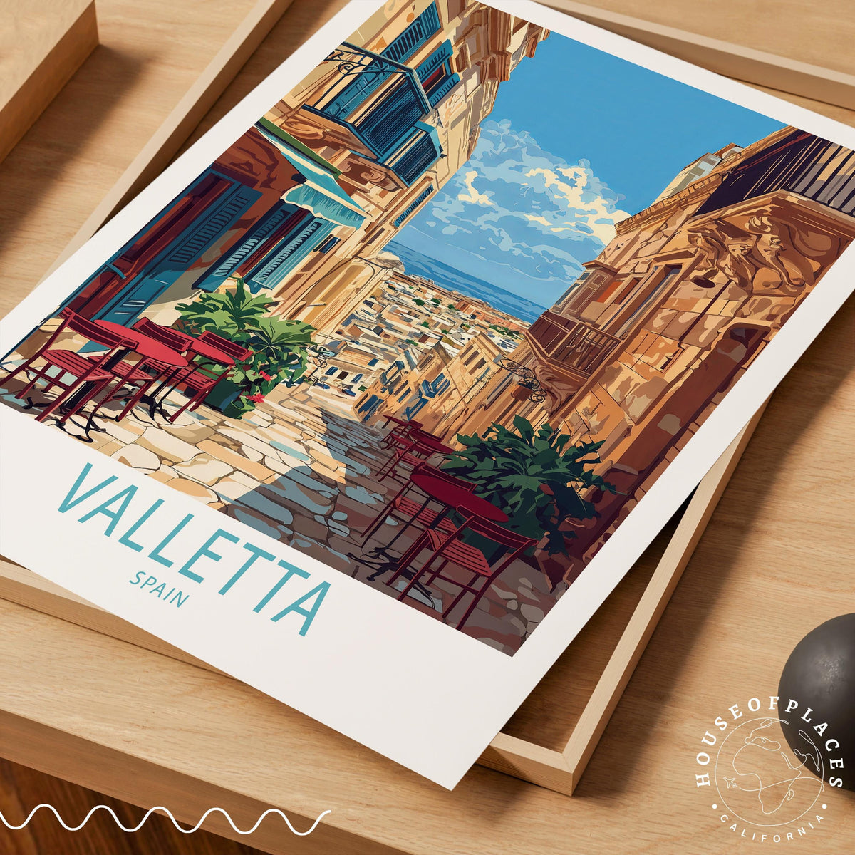 Valletta travel poster – view 4