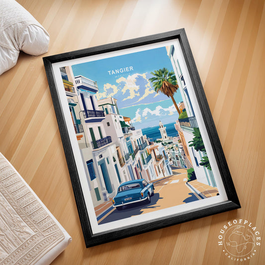 Tangier Travel Poster – Morocco Wall Art Print