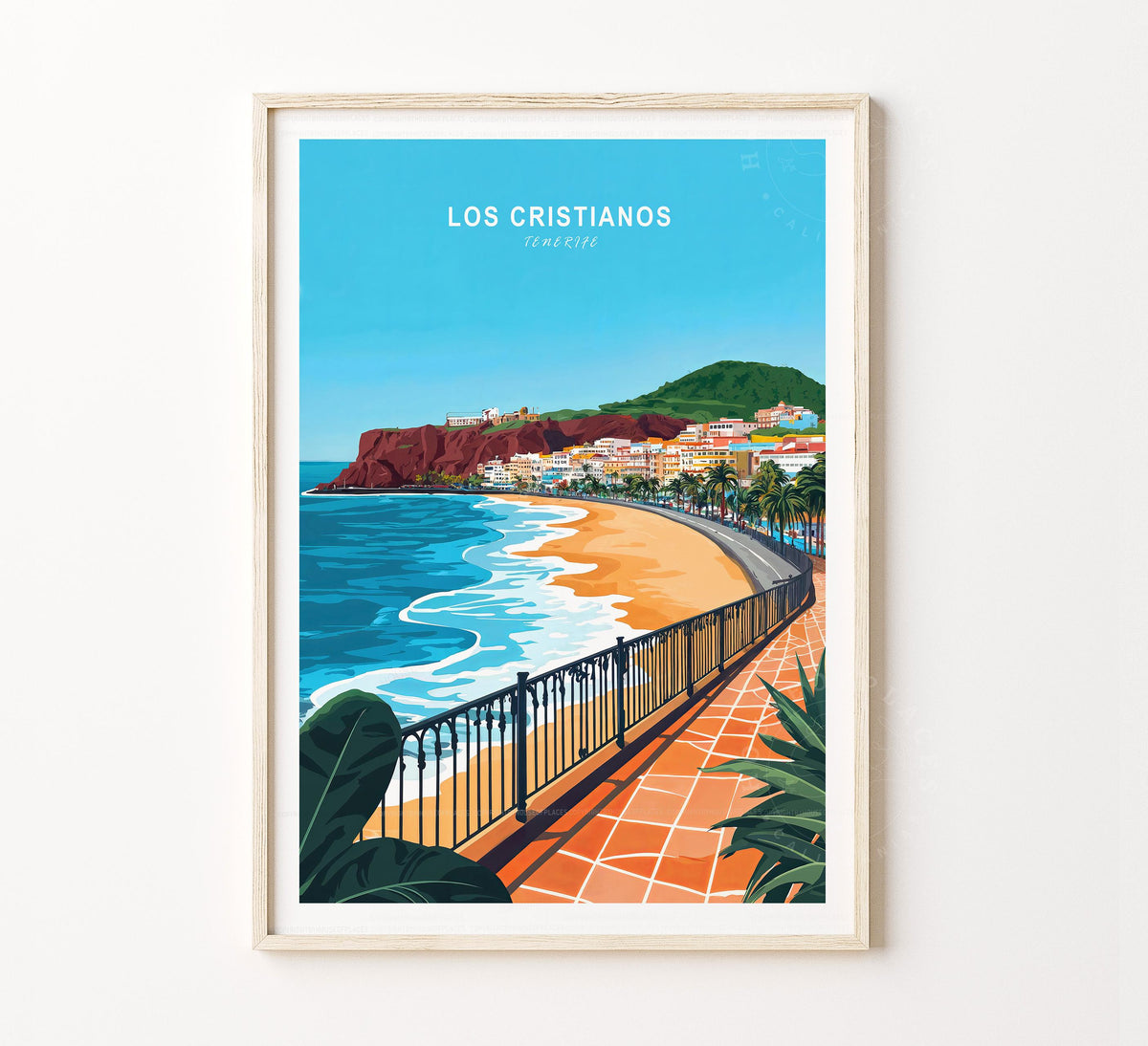 Los Cristianos Travel Poster – Tenerife Wall Art Print