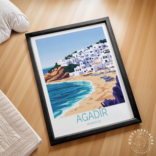 Agadir travel poster – view 2