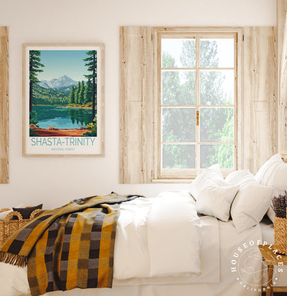 Shasta Trinity National Forest travel poster – view 7