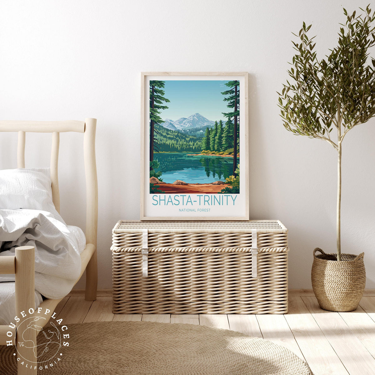 Shasta Trinity National Forest travel poster – view 3